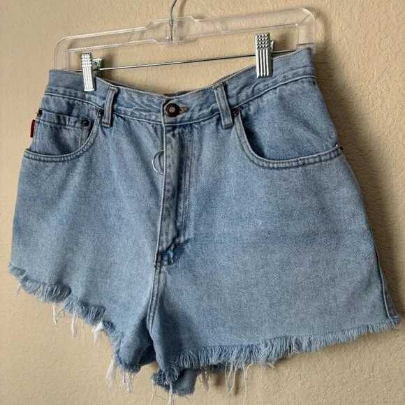 Vintage Bugle Boy For Her High Rise Denim Jean Shorts - Picture 3 of 8